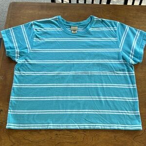 LL Bean women’s striped tee. Size large reg.